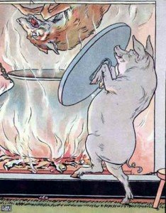 Pig with kettle