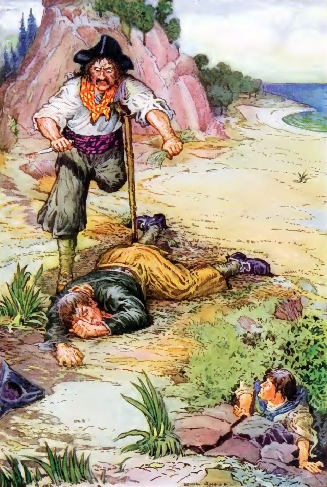 Just before him Tom lay motionless upon the sward