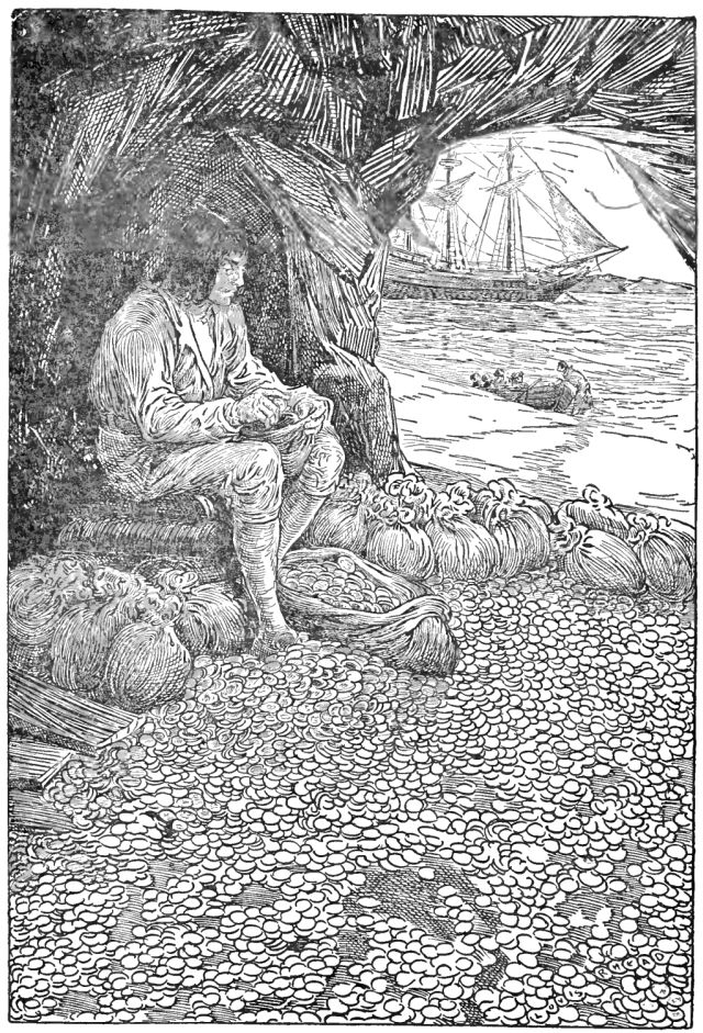 I was kept busy all day in the cave packing the minted money into bread-bags.