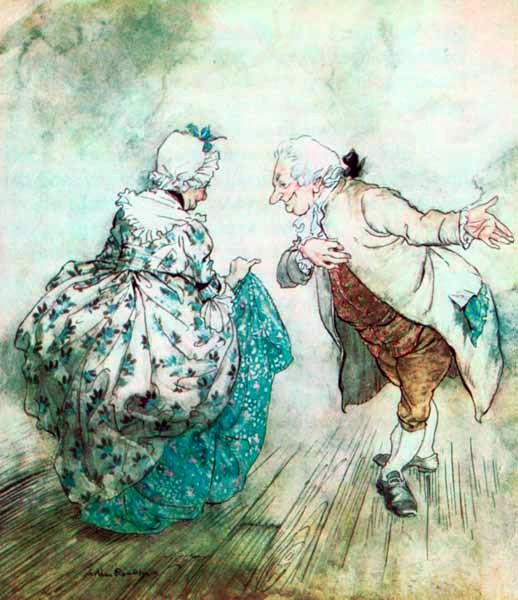 Old Fezziwig stood out to dance.