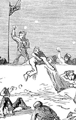 The fort opened fire